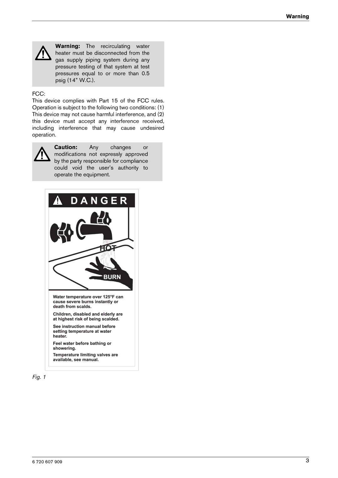 Bosch Appliances GWH-345/450-ESR-N, GWH-345/450-ESR-L manual Fcc 