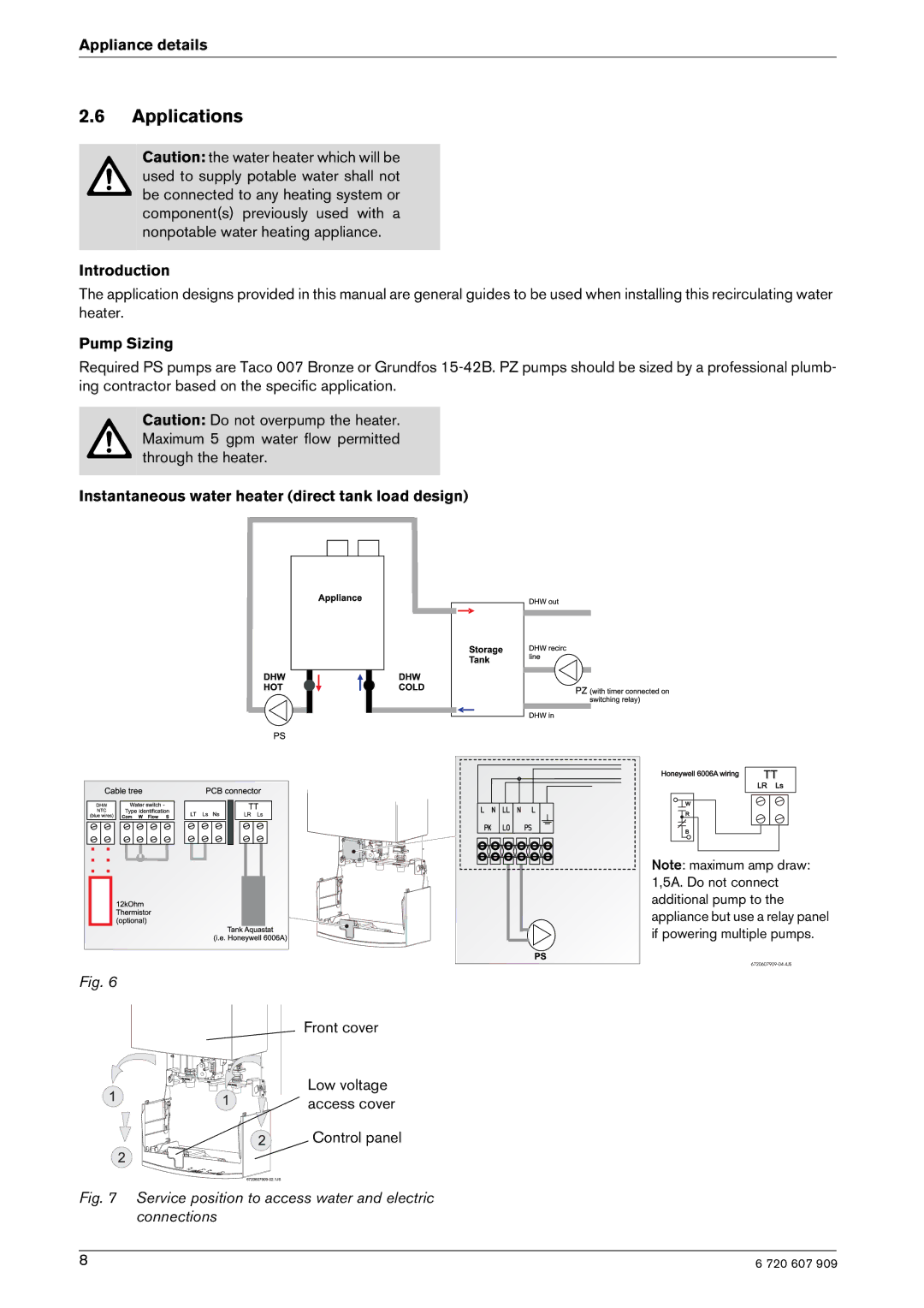 Bosch Appliances GWH-345/450-ESR-L, GWH-345/450-ESR-N manual Applications, Introduction, Pump Sizing 