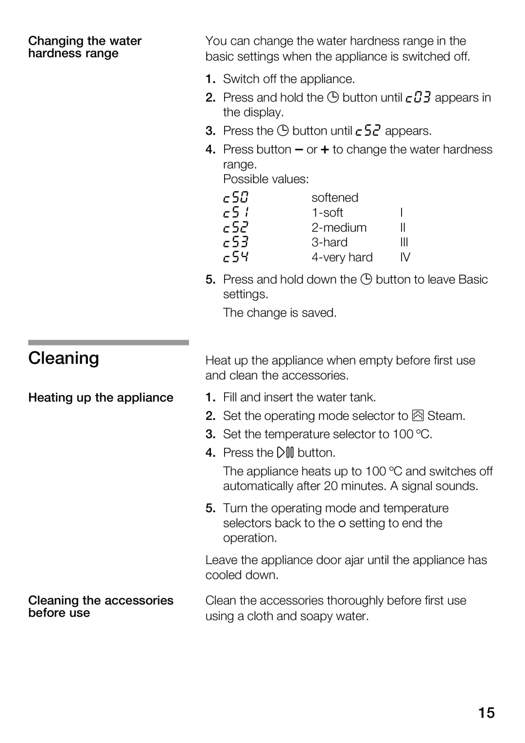 Bosch Appliances HBC34D553 manual $1,1 