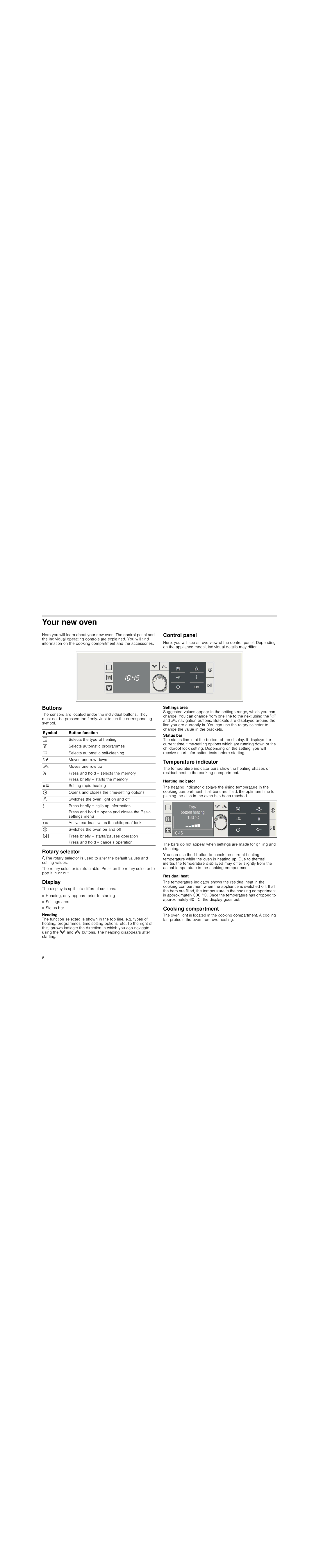 Bosch Appliances HBG78R7.0B instruction manual Your new oven 