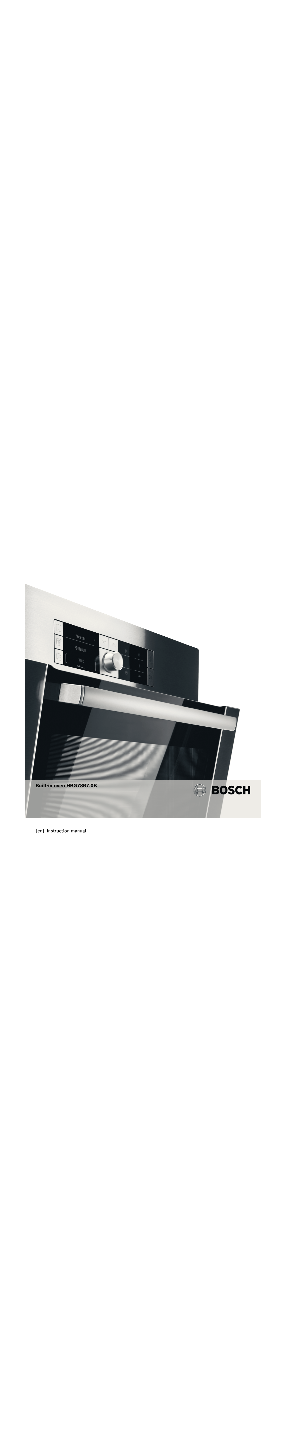 Bosch Appliances instruction manual Built-inoven HBG78R7.0B 