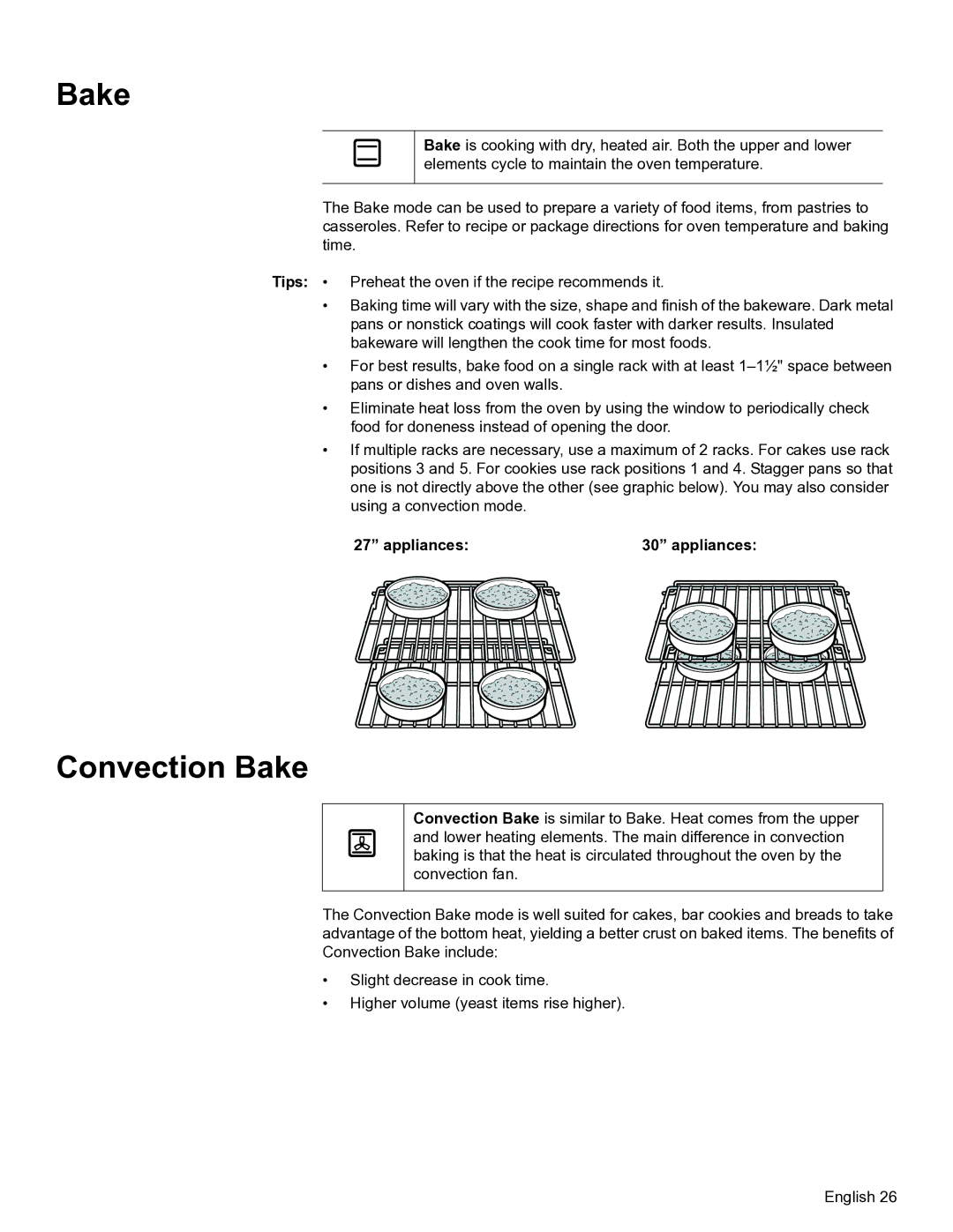 Bosch Appliances HBL56, HBL57, HBN56, HBN54 manual Convection Bake, Appliances 