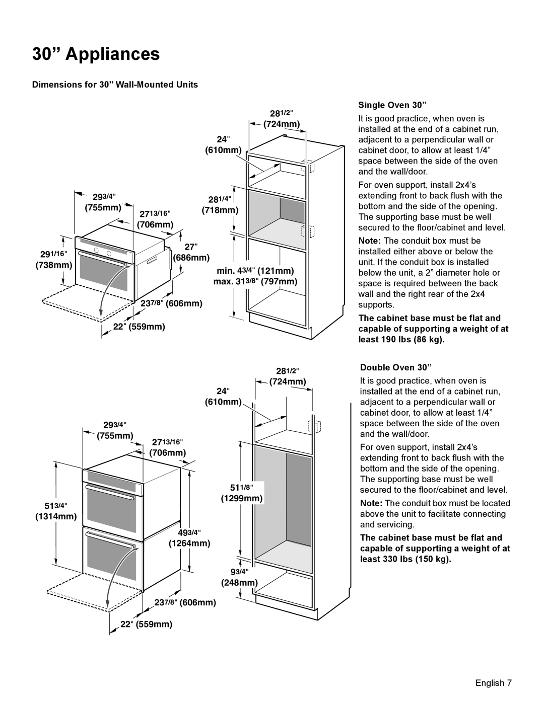 Bosch Appliances HBL34, HBL8750, HBL33, HBL54, HBN33 724mm, 755mm, 706mm, 1314mm 686mm, 248mm, 22 559mm Single Oven 