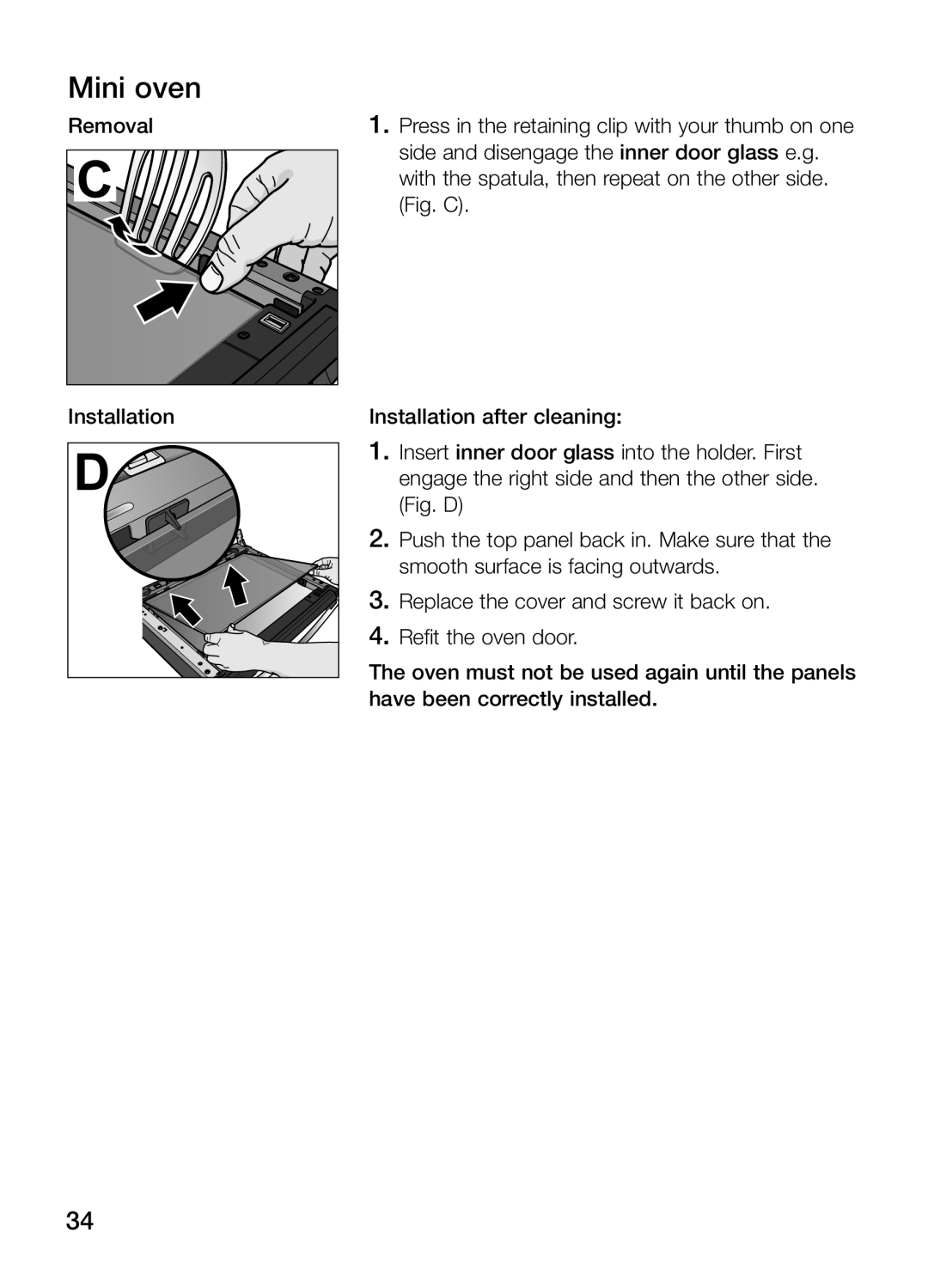 Bosch Appliances HBN 43M 550 A manual Removal 