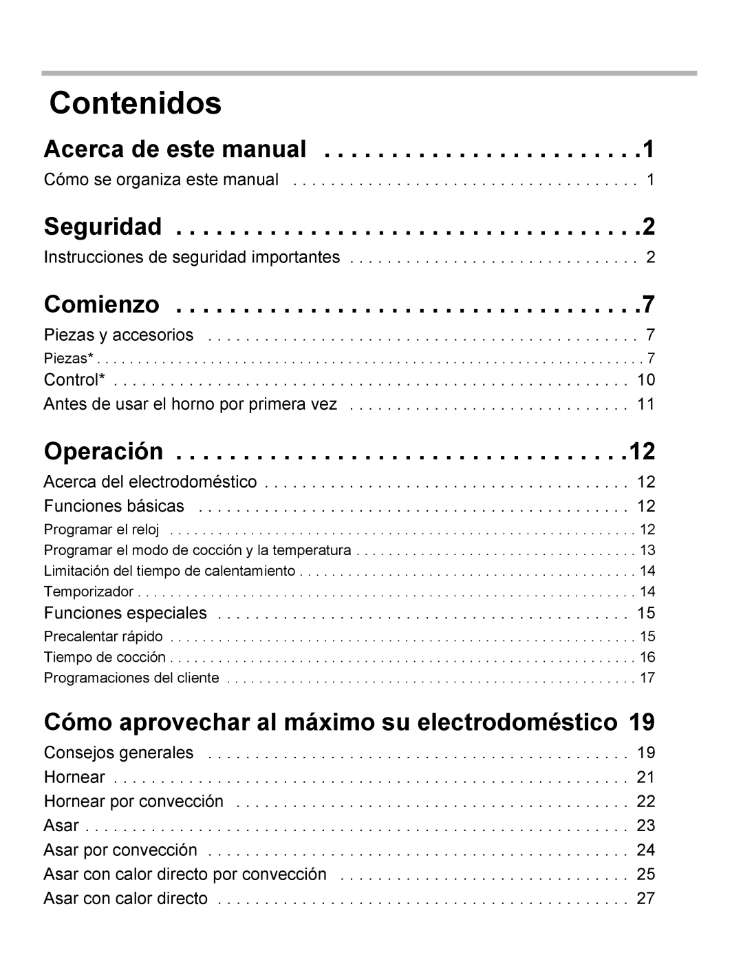 Bosch Appliances HBN34, HBL35, HBN35 manual Contenidos 