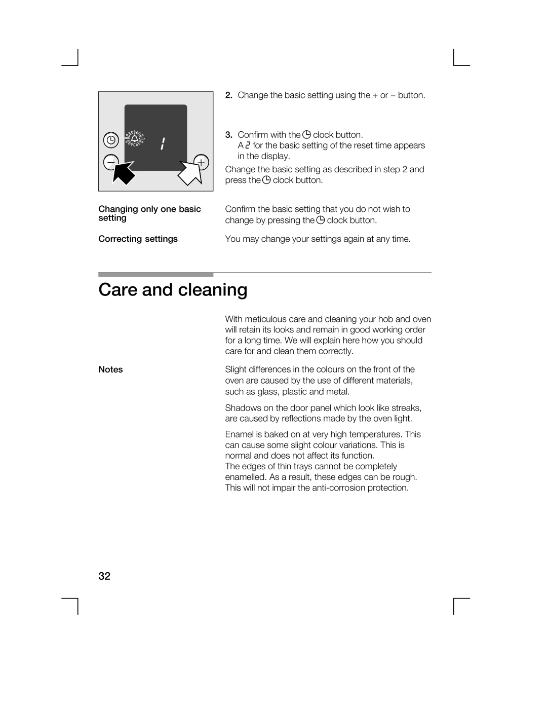 Bosch Appliances HCE744250R manual Care and cleaning 