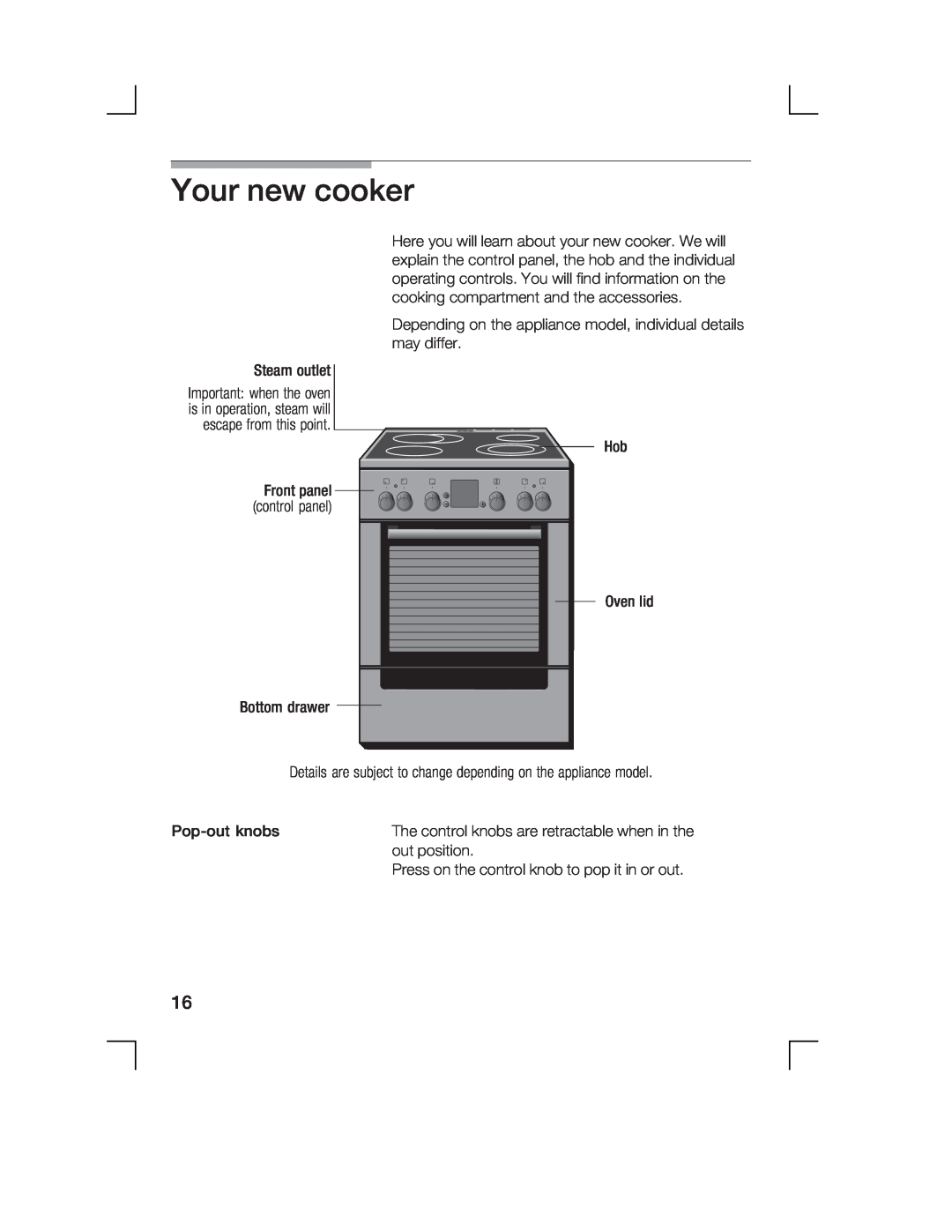 Bosch Appliances HCE744250R manual Your new cooker 