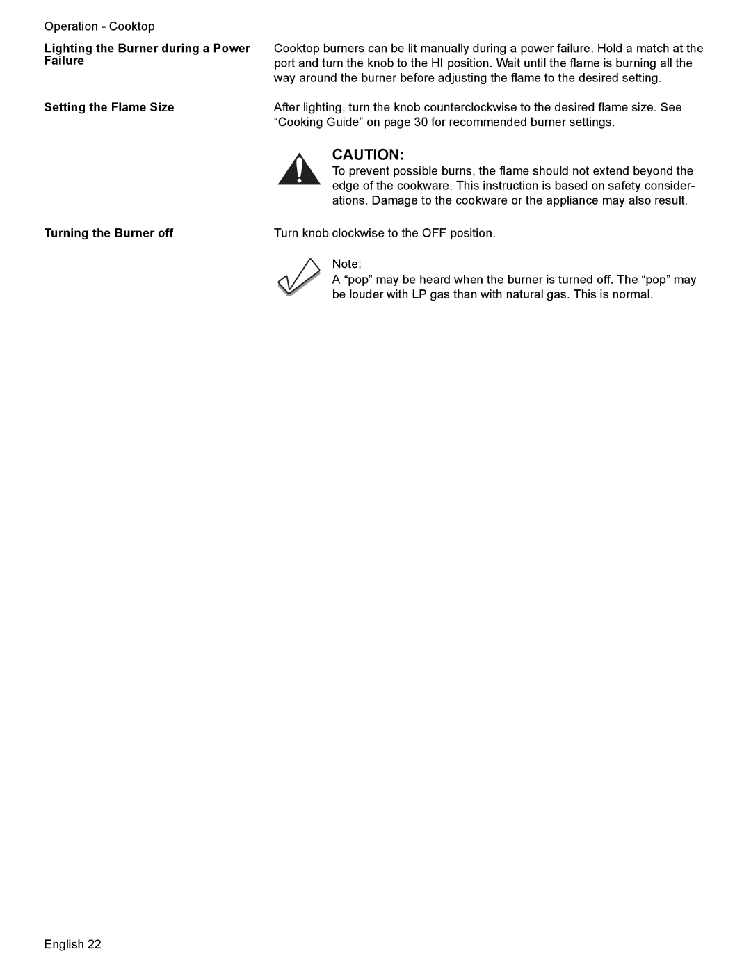 Bosch Appliances HDI7282U manual Operation Cooktop 