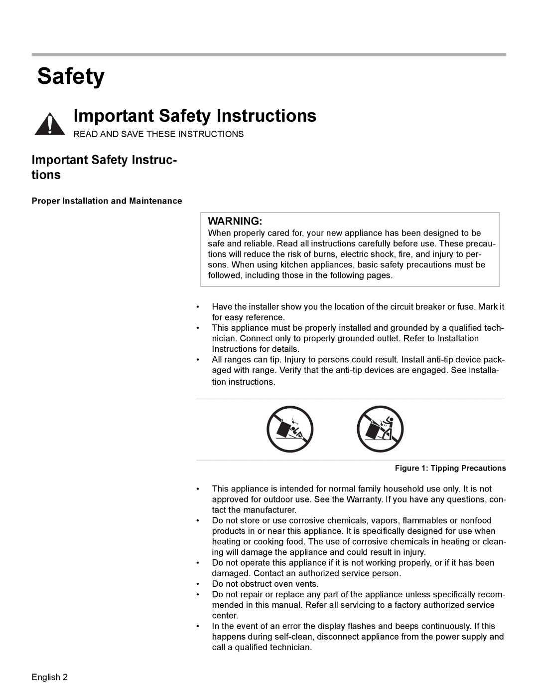 Bosch Appliances HDI7282U manual Important Safety Instructions, Important Safety Instruc- tions 