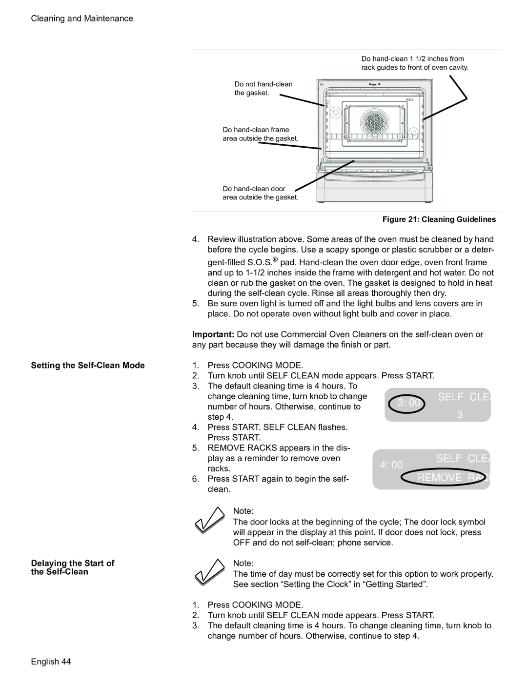 Bosch Appliances HDS7052U manual Self Clean 