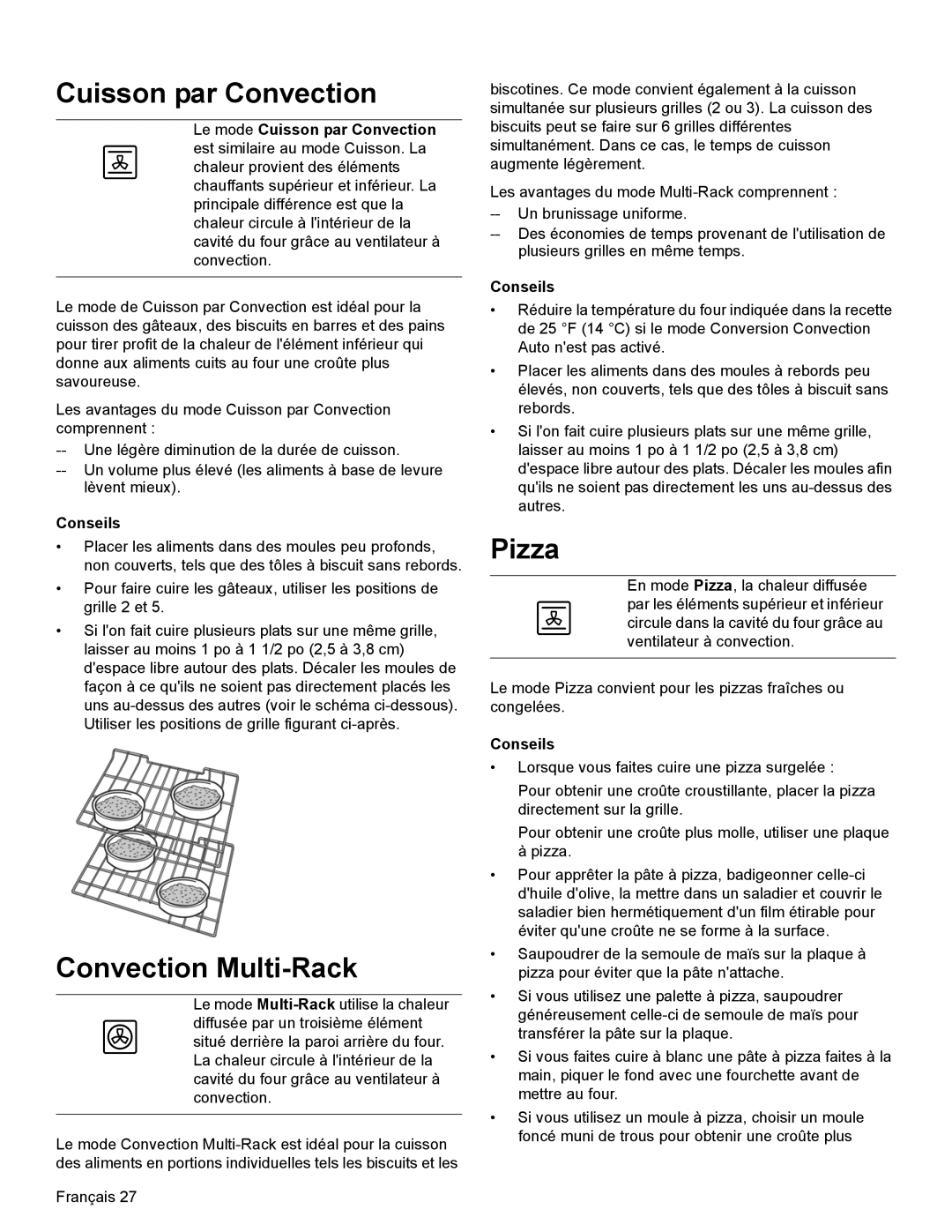 Bosch Appliances HEI8054U manual Le mode Cuisson par Convection 