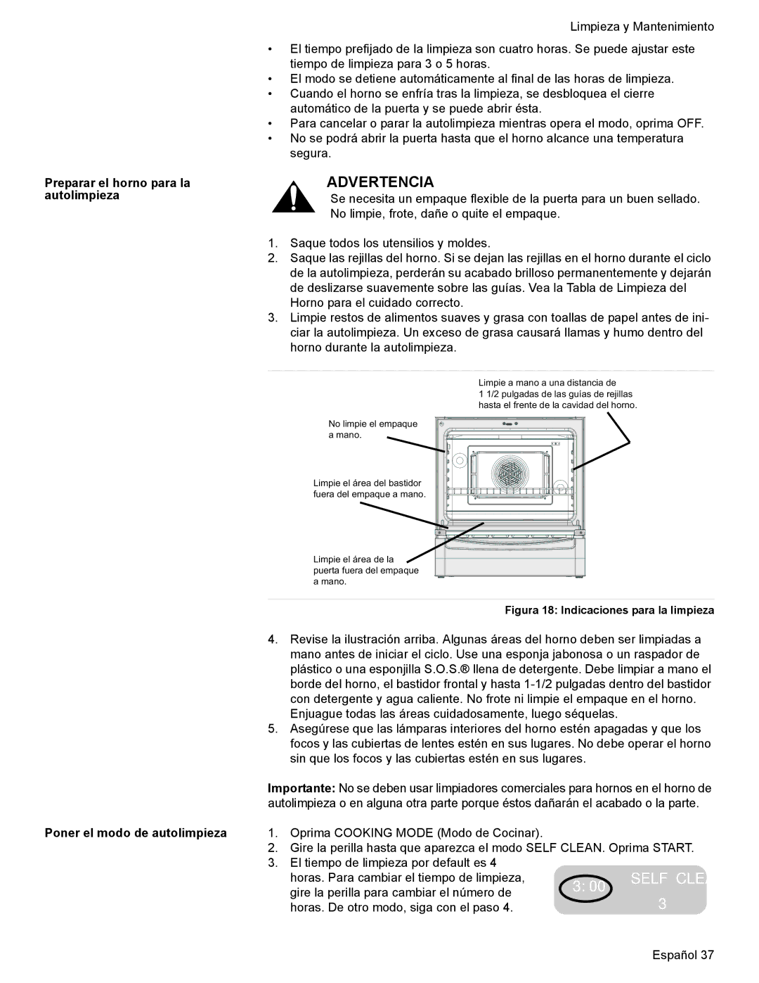 Bosch Appliances HES7052U manual Advertencia 