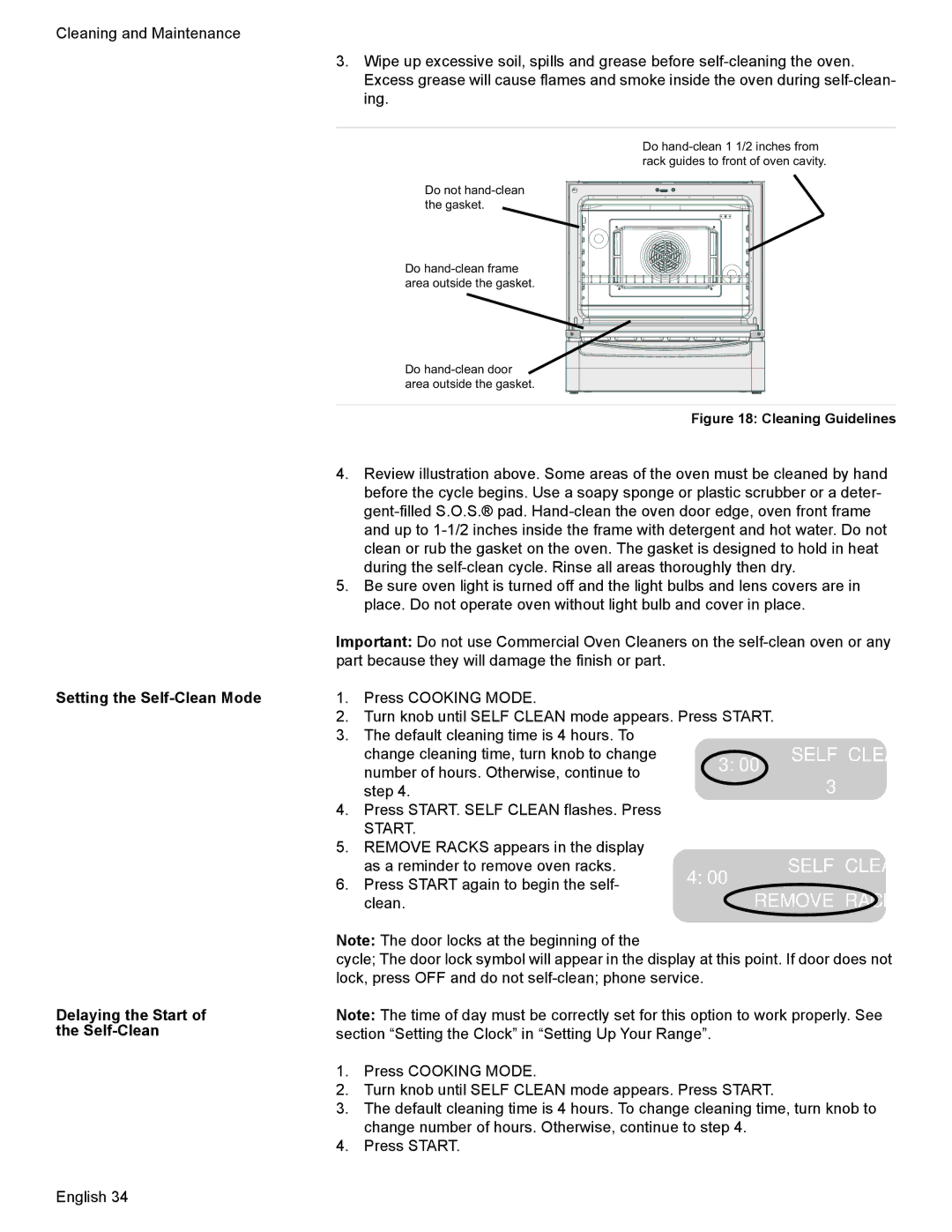 Bosch Appliances HES7052U manual Self Clean 