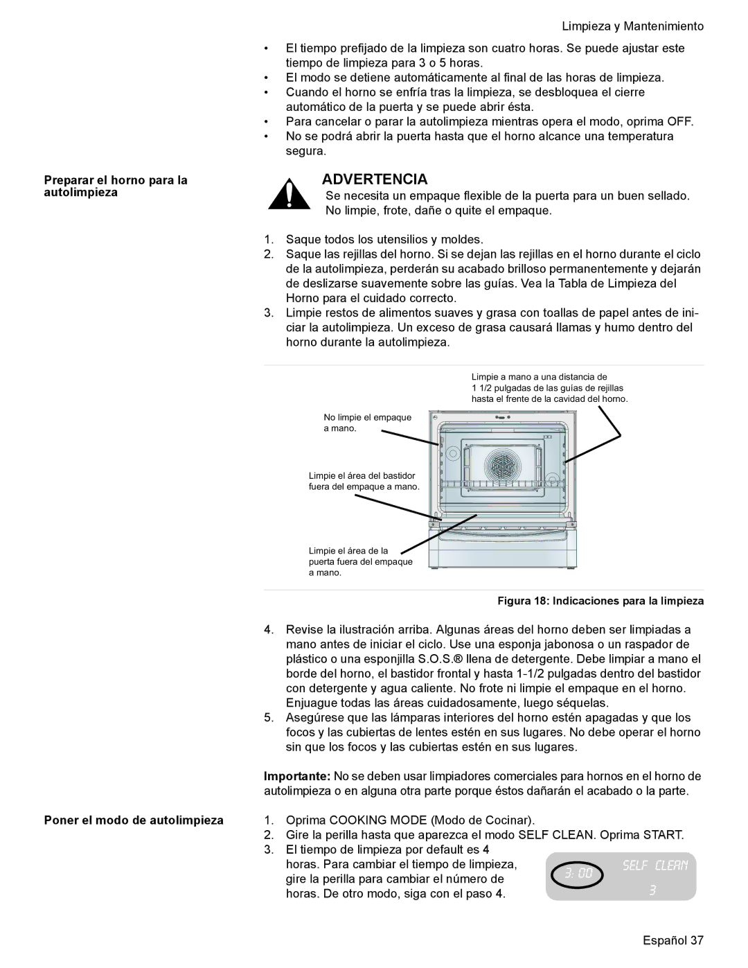 Bosch Appliances HES7282U manual Advertencia 