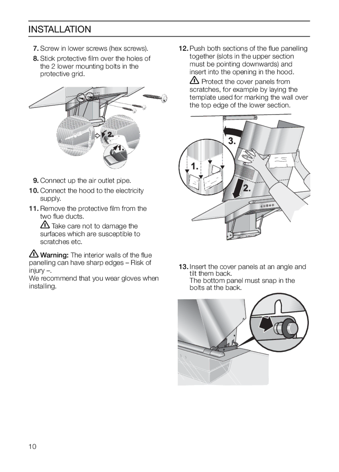 Bosch Appliances HGEW 36 FS manual Installation 