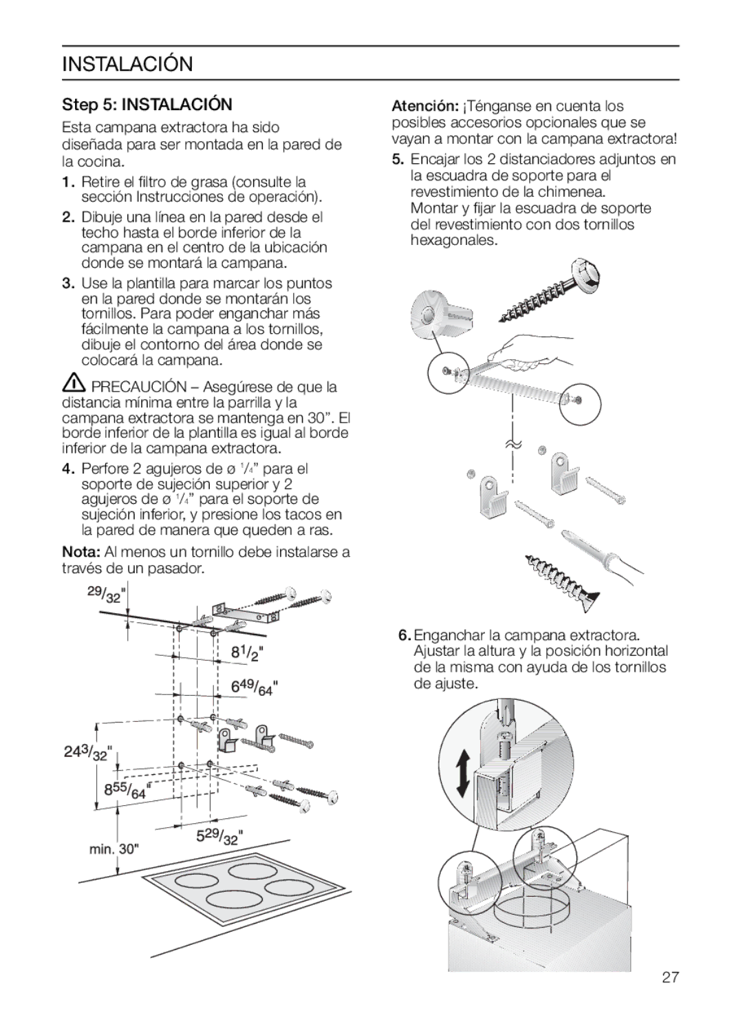 Bosch Appliances HGEW 36 FS manual Instalación 