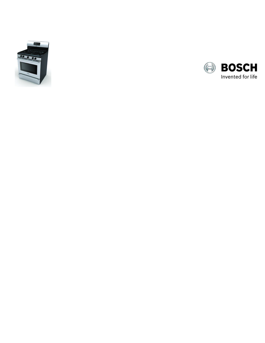 Bosch Appliances HGS3023UC manual 