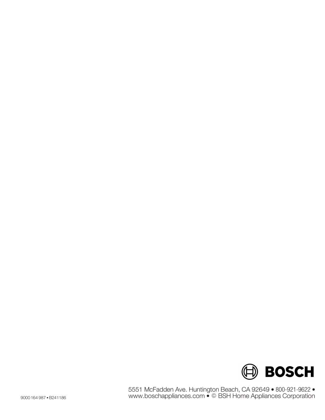 Bosch Appliances HMB8020, HMB8050 manual 