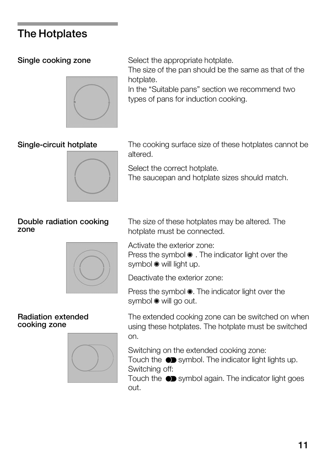 Bosch Appliances Hot Plate manual 