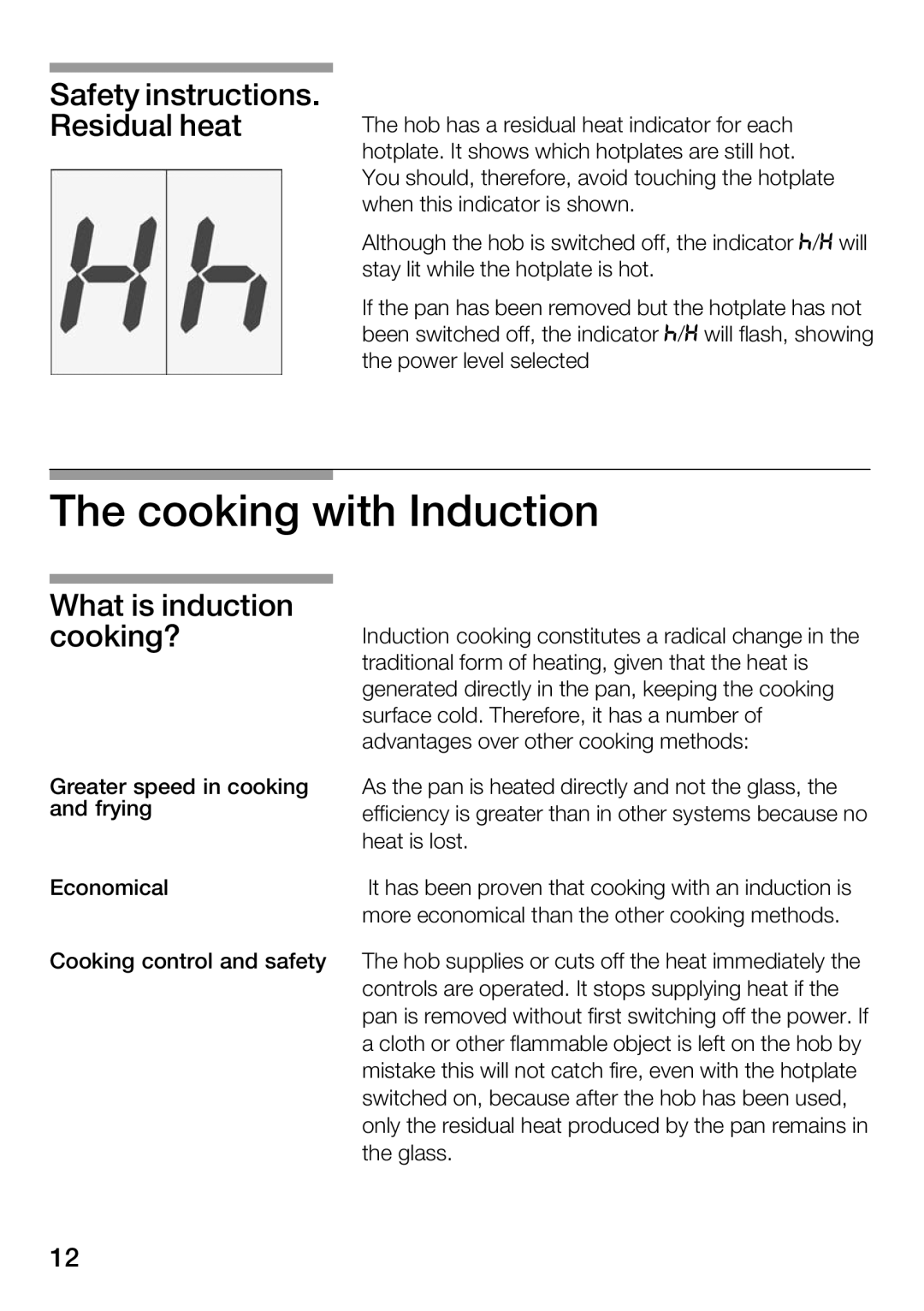 Bosch Appliances Hot Plate manual 