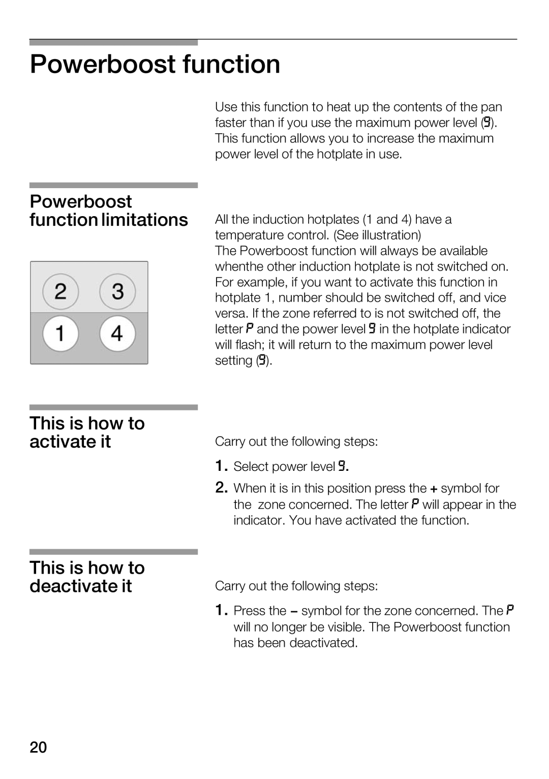 Bosch Appliances Hot Plate manual 