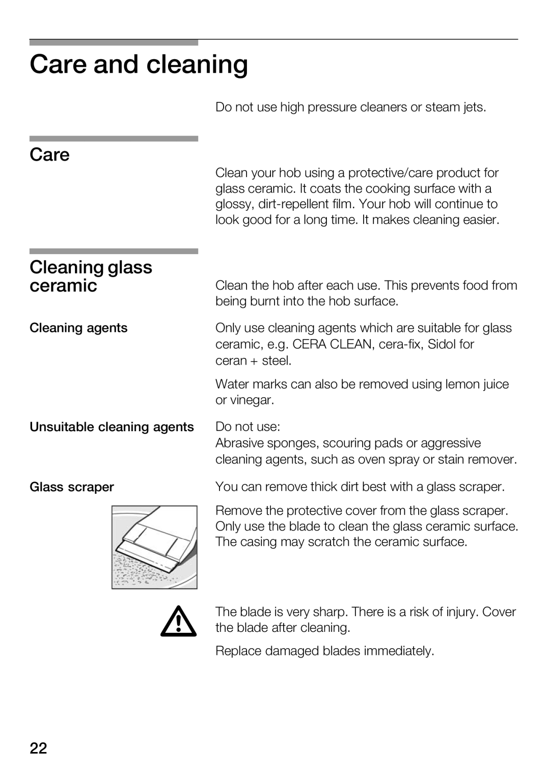 Bosch Appliances Hot Plate manual 