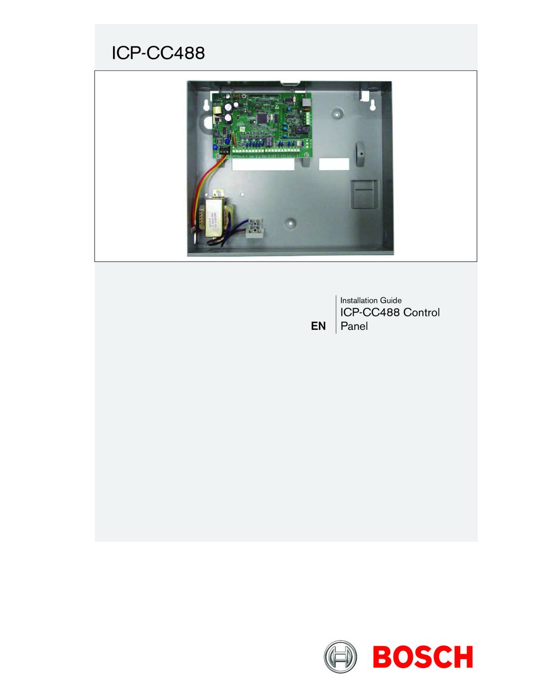 Bosch Appliances manual ICP-CC488Control Panel 