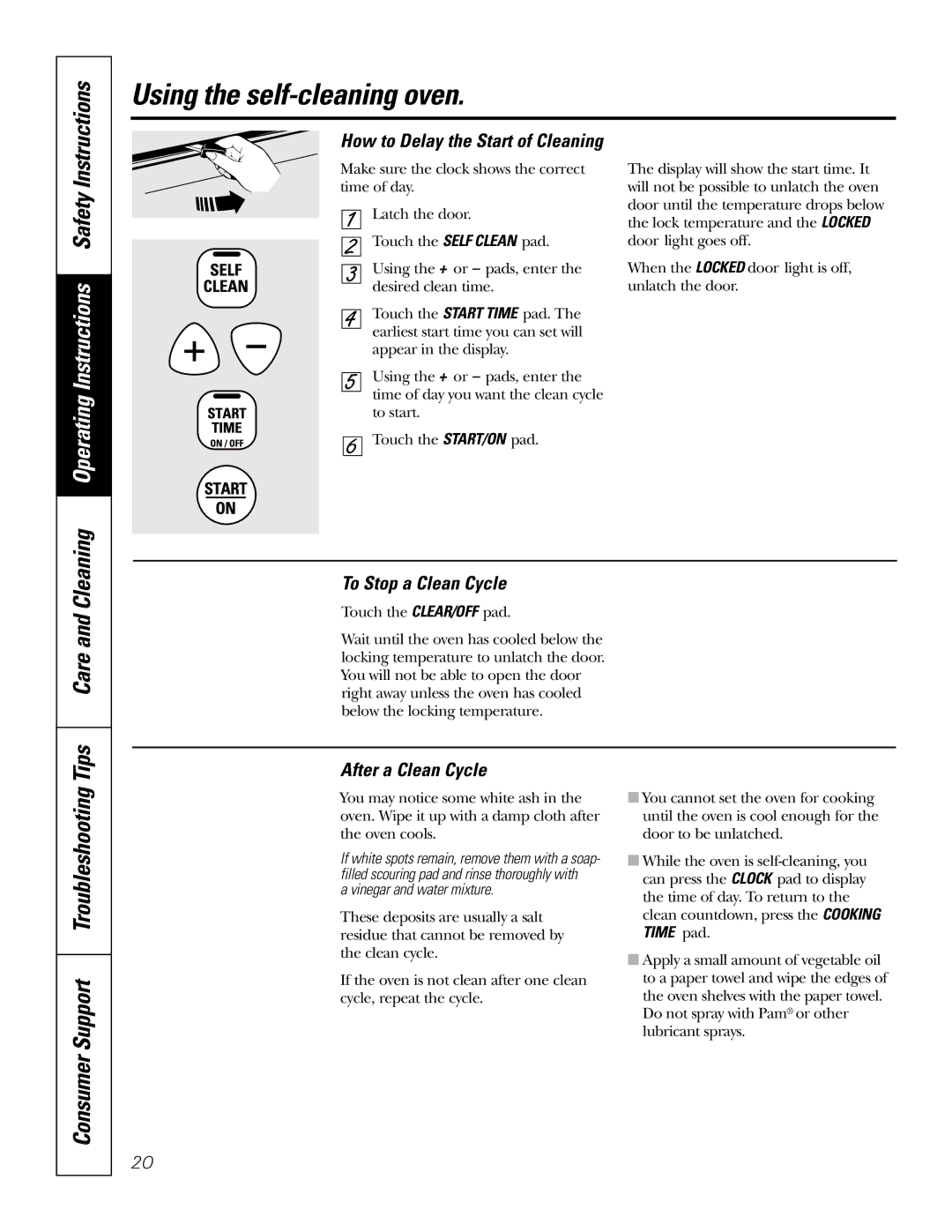 Bosch Appliances JBP80 Consumer Support Troubleshooting Tips, After a Clean Cycle, How to Delay the Start of Cleaning 