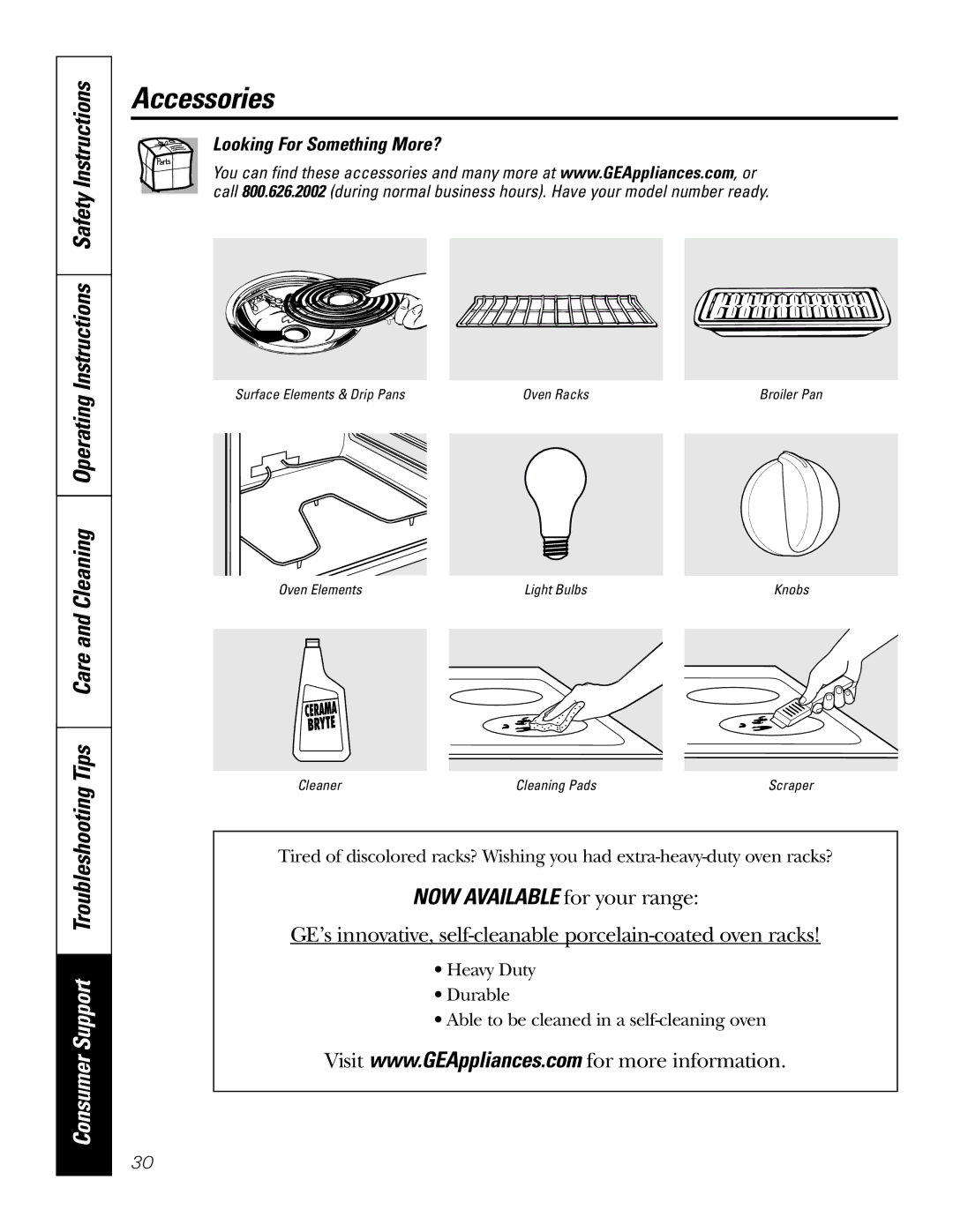 Bosch Appliances JBP80 owner manual Accessories, Looking For Something More? 