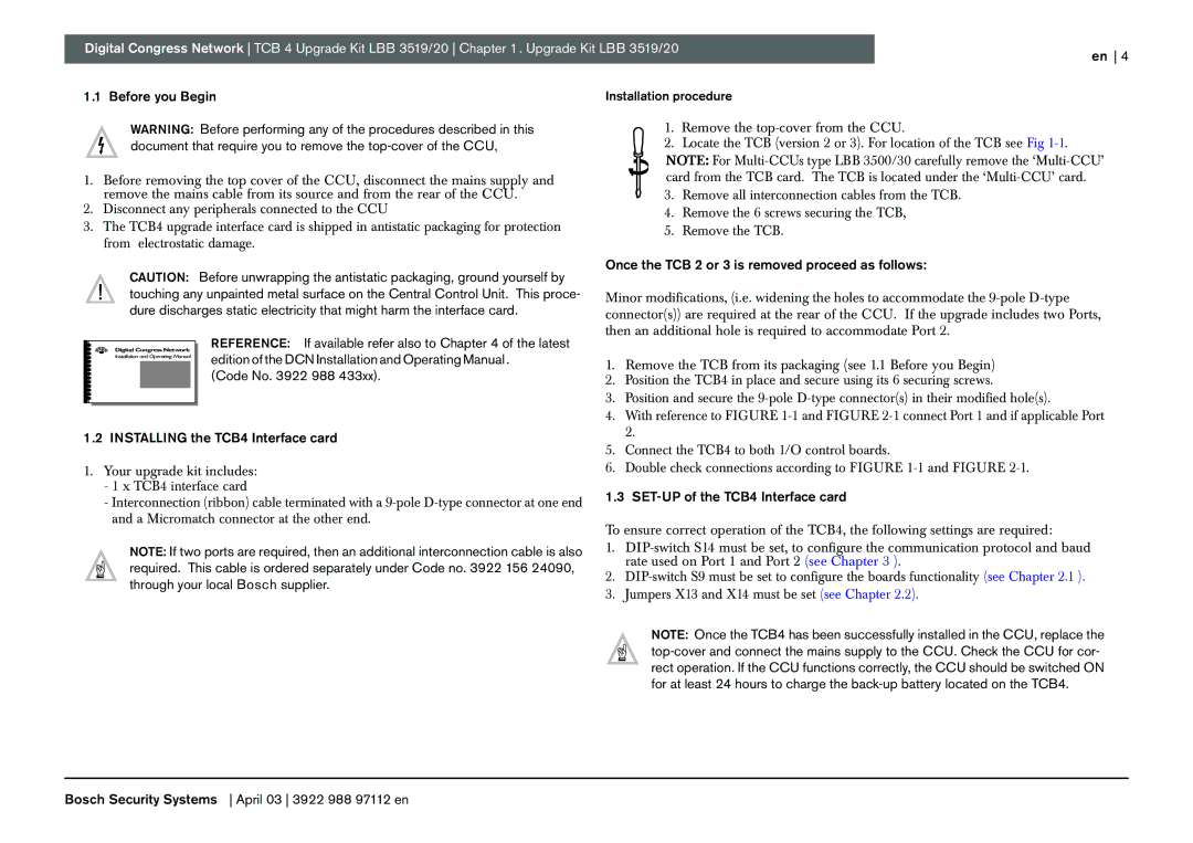 Bosch Appliances LBB 3519, 20 manual Before you Begin, Reference If available refer also to of the latest 