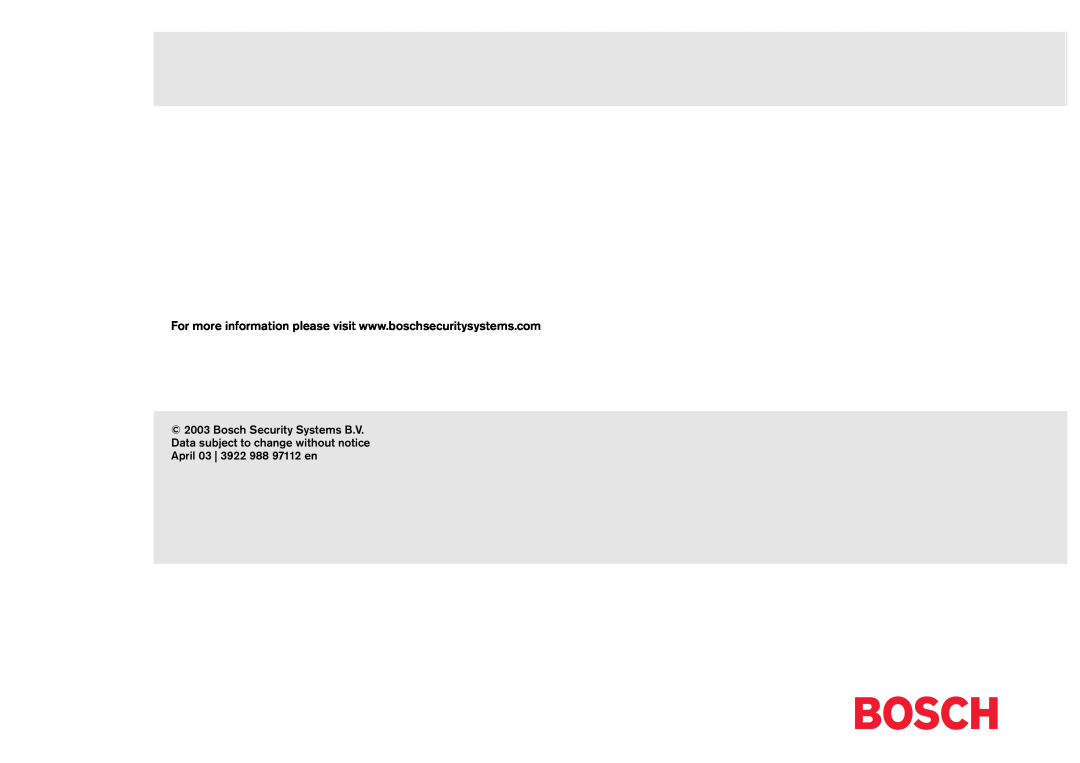 Bosch Appliances LBB 3519, 20 manual 