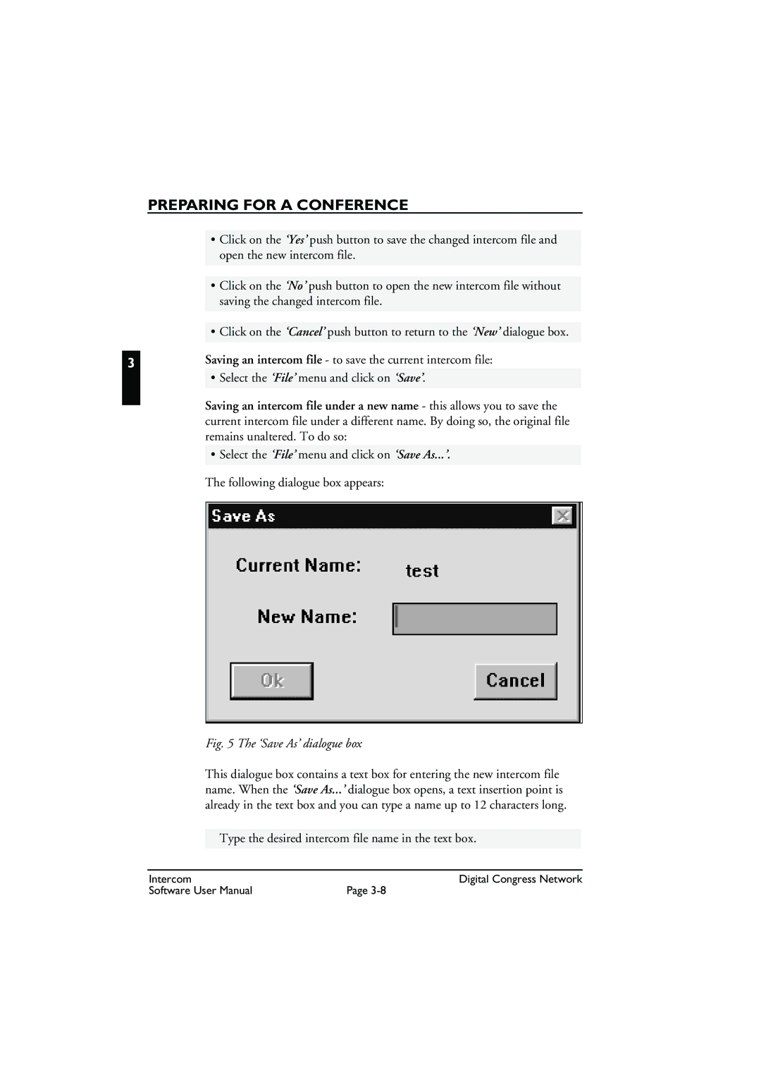 Bosch Appliances LBB 3573 user manual ‘Save As’ dialogue box 