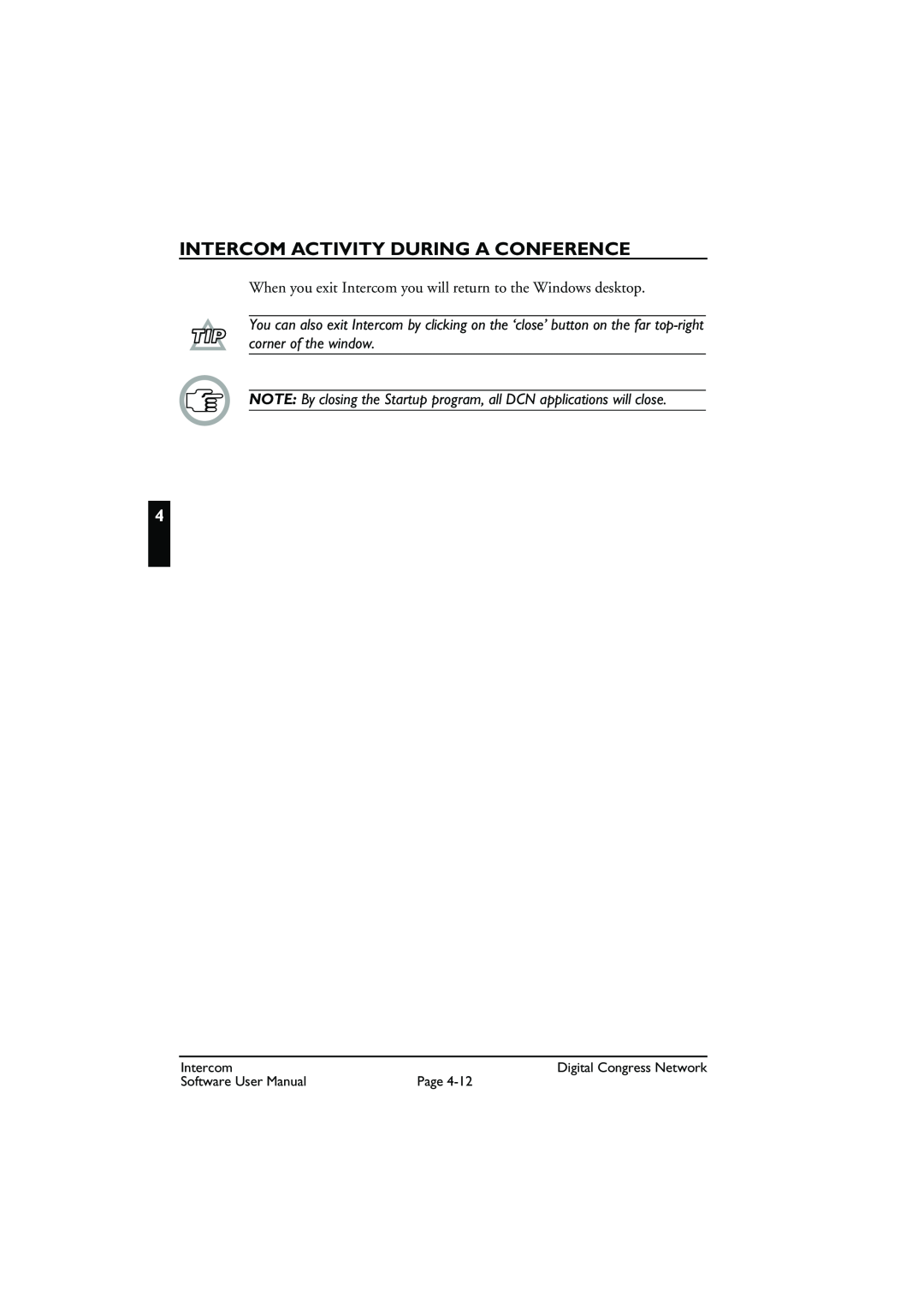 Bosch Appliances LBB 3573 user manual Intercom Activity During A Conference 