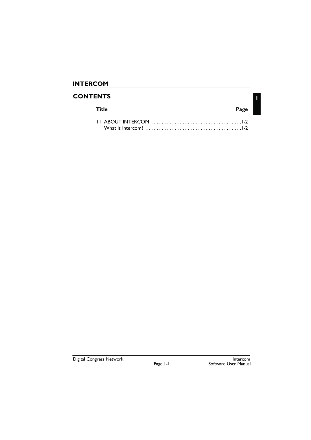 Bosch Appliances LBB 3573 user manual Intercom, Contents, Title, Page 