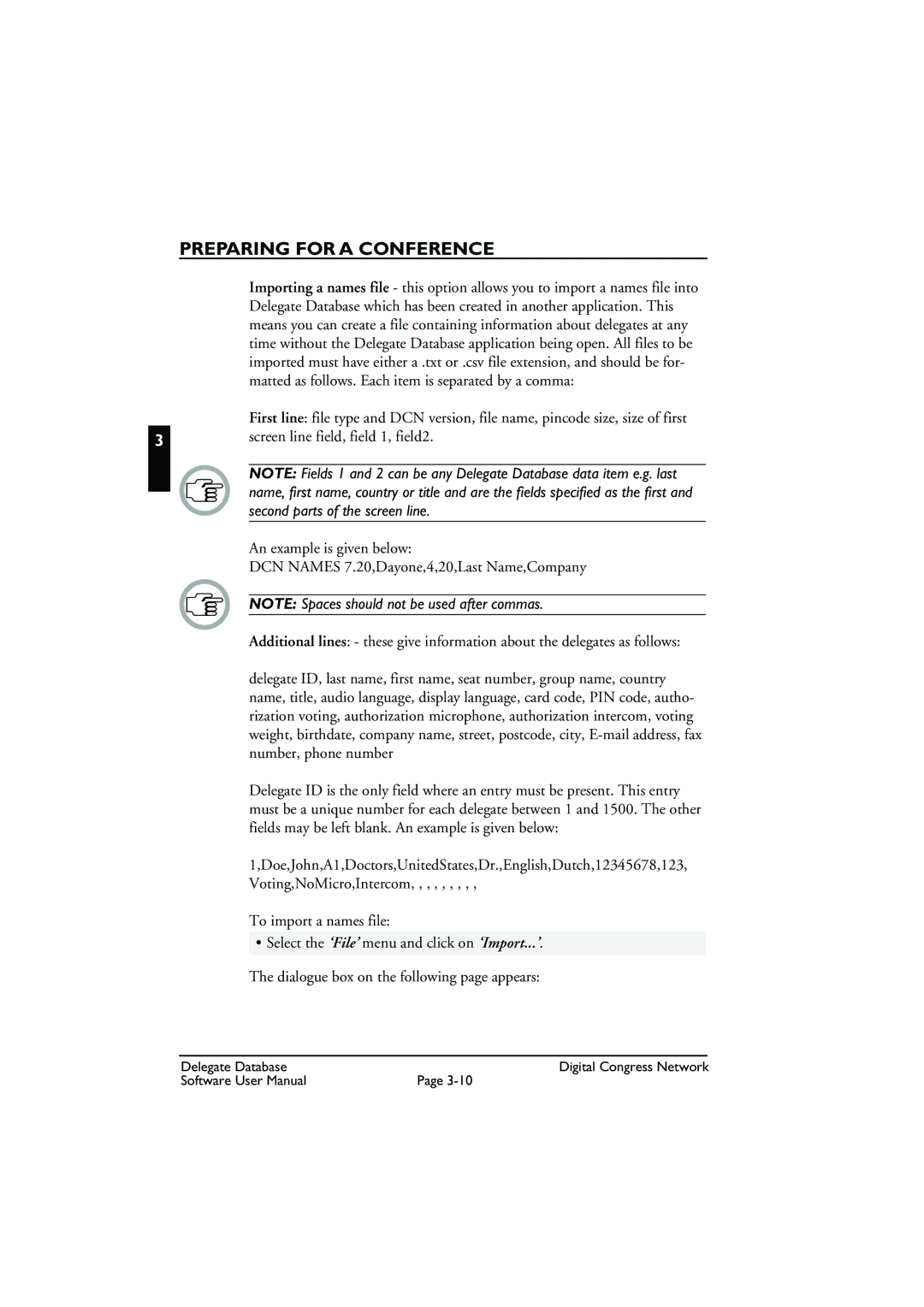 Bosch Appliances LBB3580 user manual Preparing for a Conference 