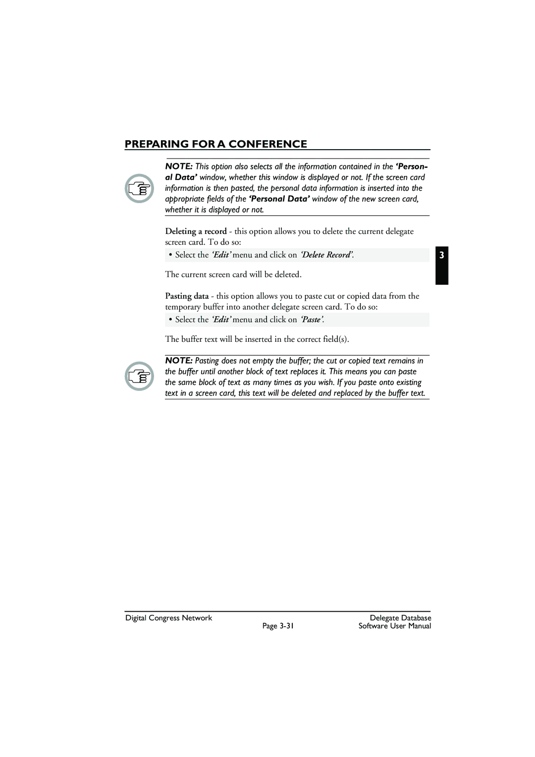 Bosch Appliances LBB3580 user manual Preparing for a Conference 