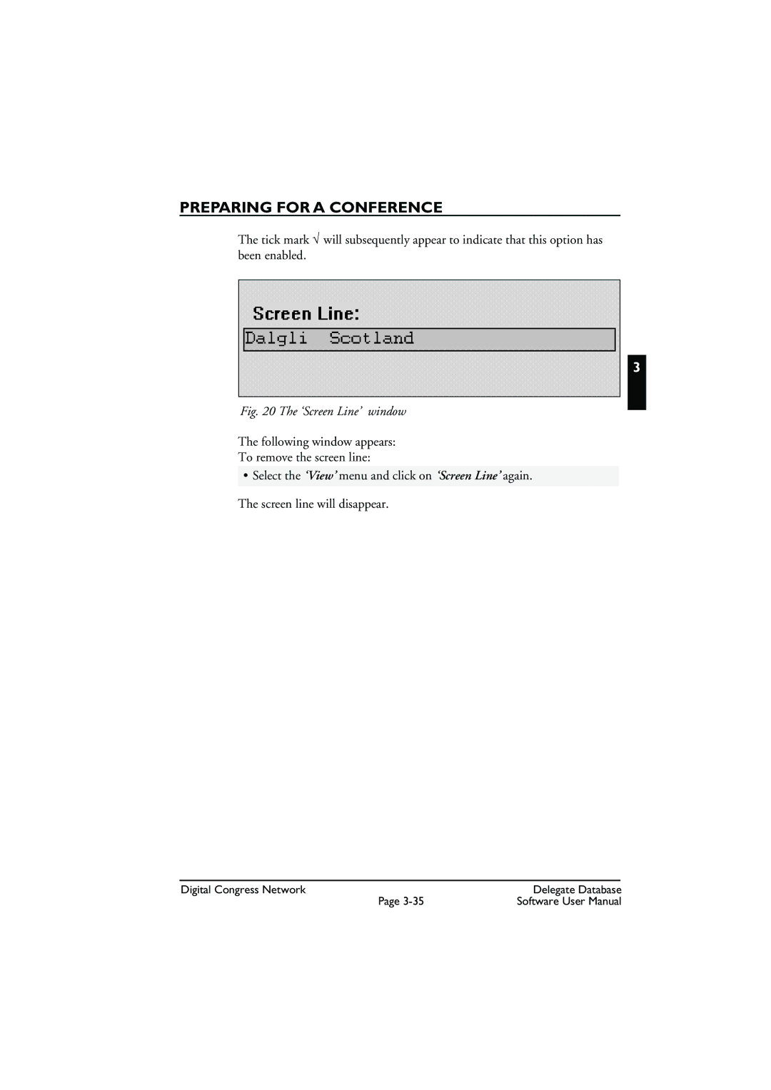 Bosch Appliances LBB3580 user manual ‘Screen Line’ window 