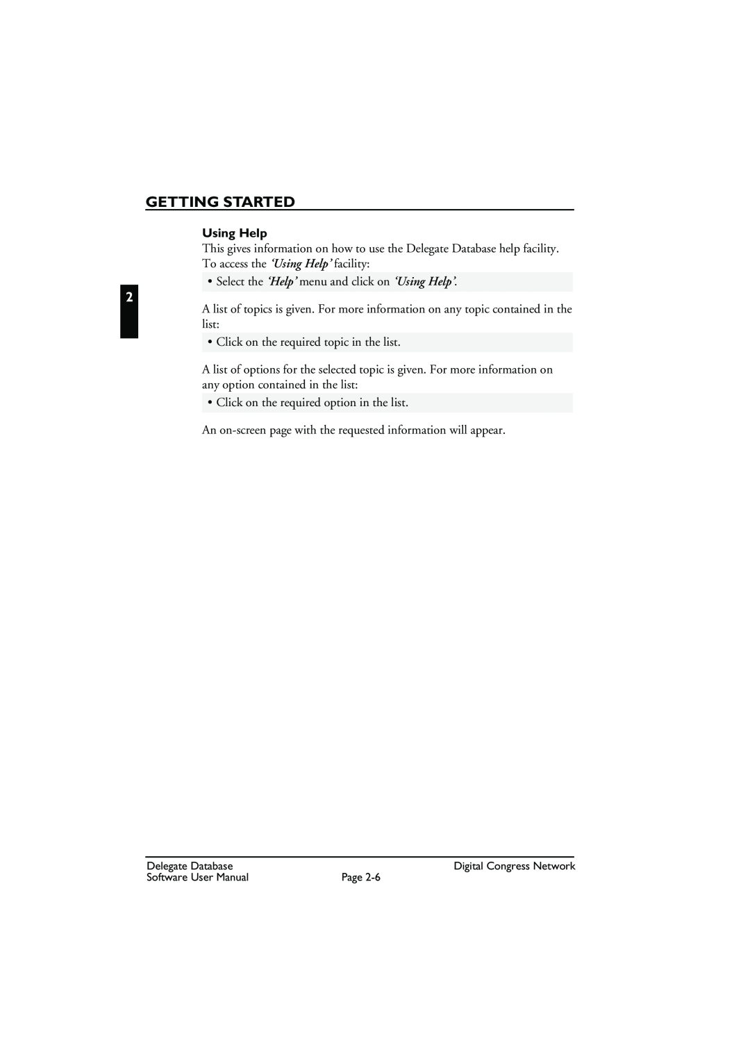 Bosch Appliances LBB3580 user manual Using Help, Getting Started 