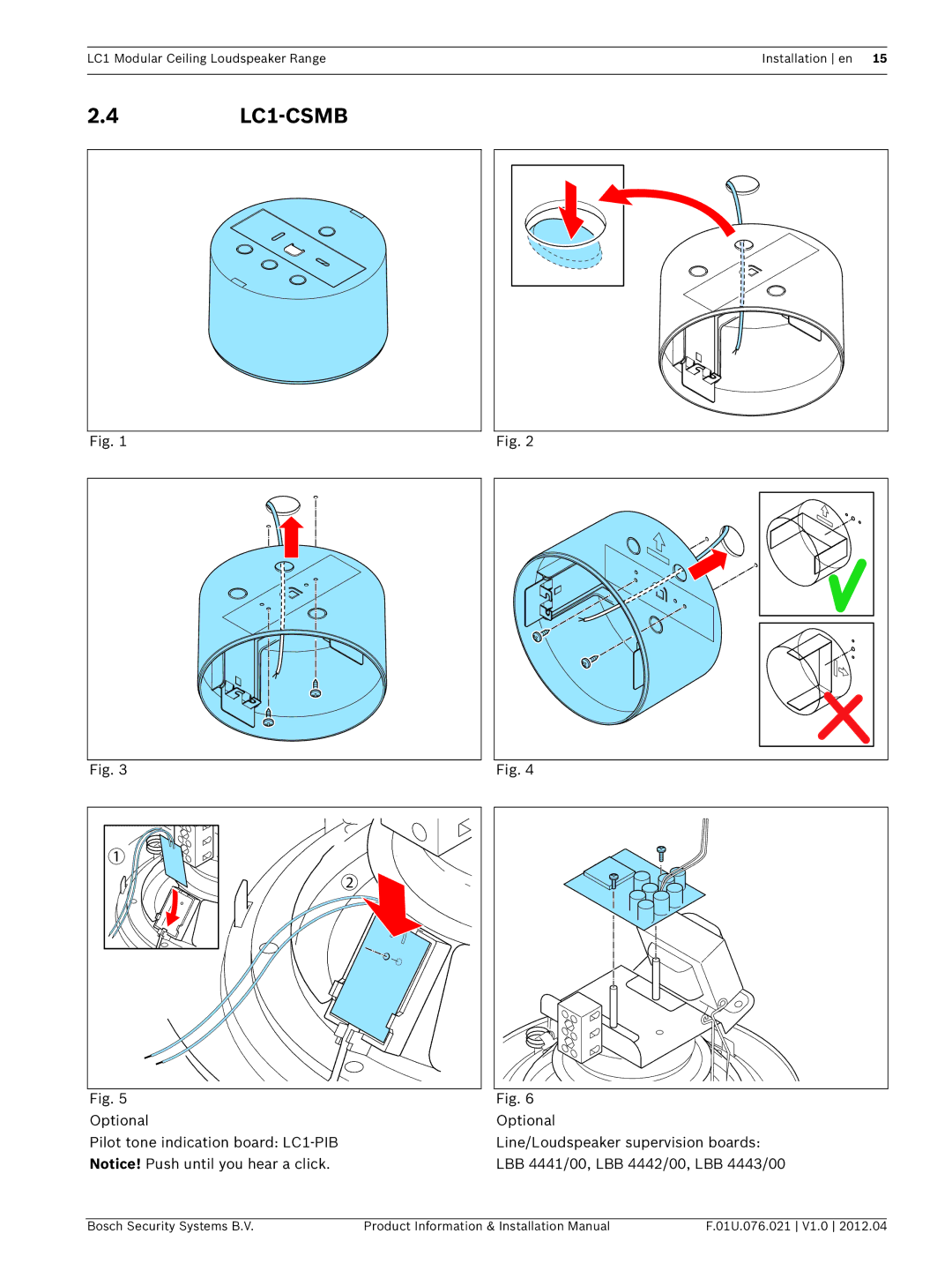 Bosch Appliances installation manual 4LC1-CSMB 