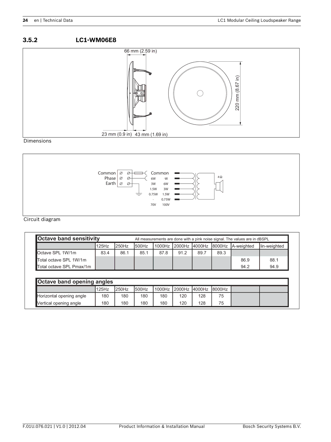 Bosch Appliances installation manual 2LC1-WM06E8 