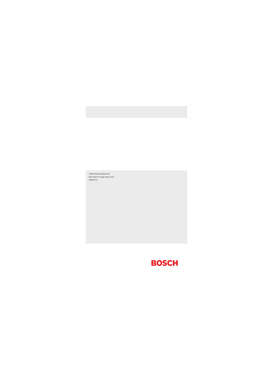 Bosch Appliances LC2-PC60G6-10, LC2-PC60G6-8H, LC2-PC30G6-8L manual For more information visit, Bosch Security Systems B.V 