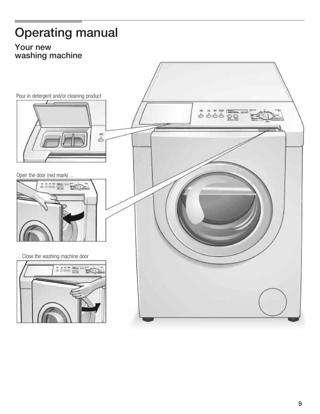 Bosch Appliances LOGIXX 9 Operating manual, Your new washingmachine 