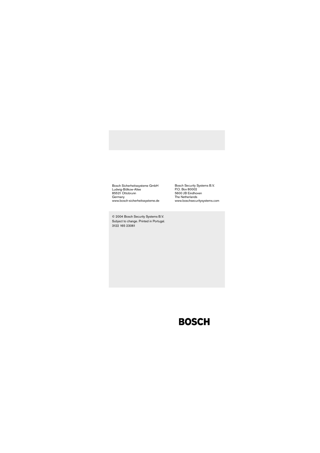 Bosch Appliances LTC 0620, LTC 0495 installation instructions 