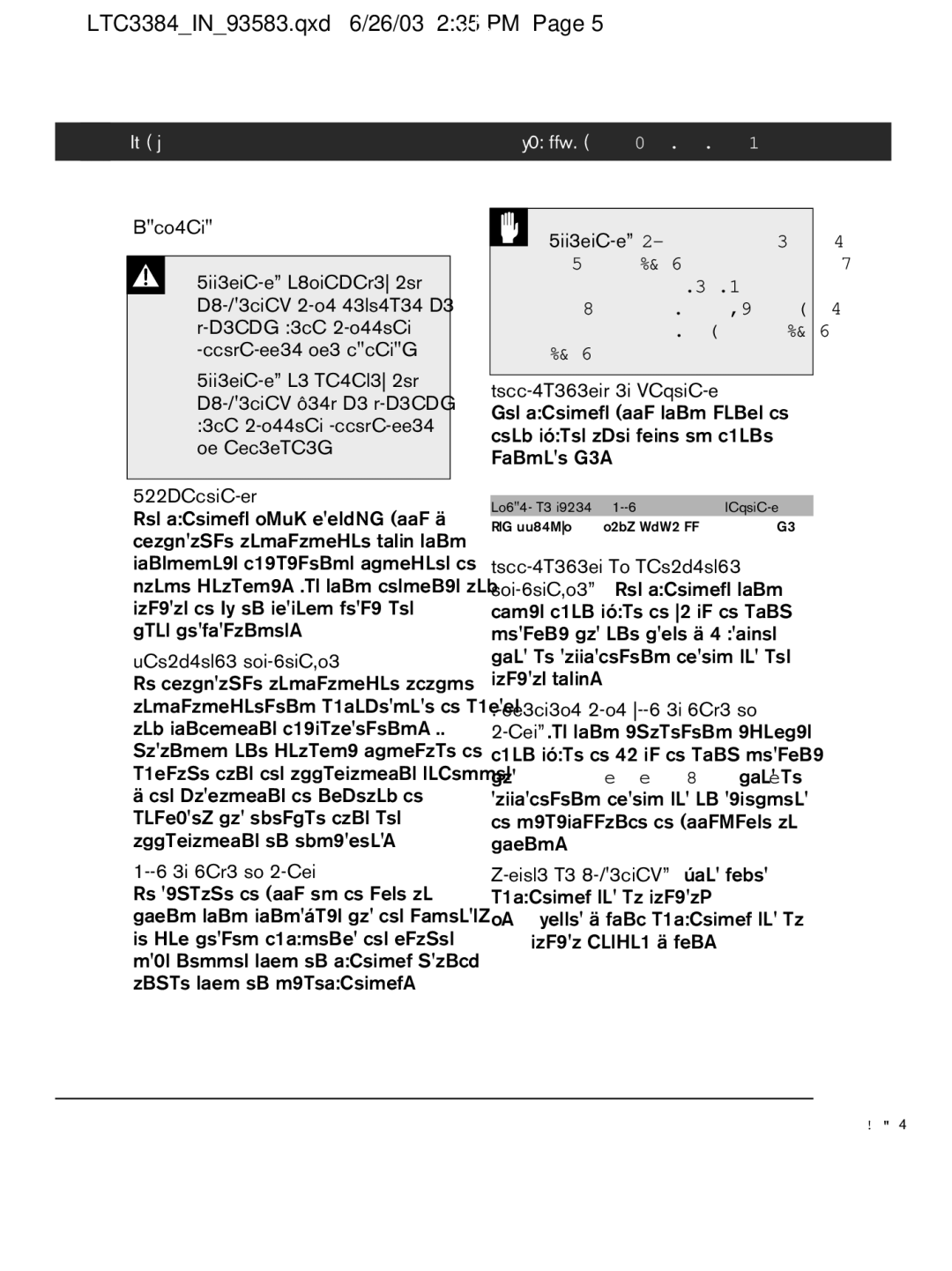 Bosch Appliances LTC 3354 installation manual LTC 3384 Guide de lutilisateur 