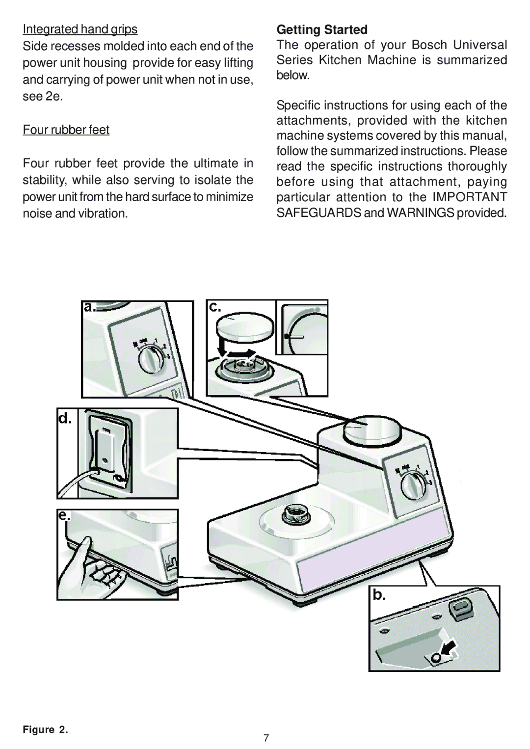 Bosch Appliances MUM 6622 UC, MUM 6630 UC owner manual Getting Started 