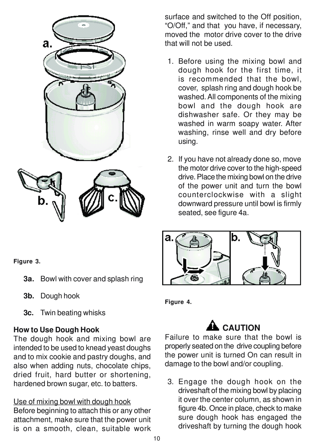 Bosch Appliances MUM 6630 UC, MUM 6622 UC owner manual How to Use Dough Hook 