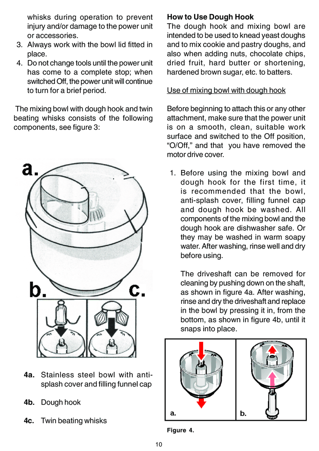 Bosch Appliances MUM 7400 UC owner manual How to Use Dough Hook 