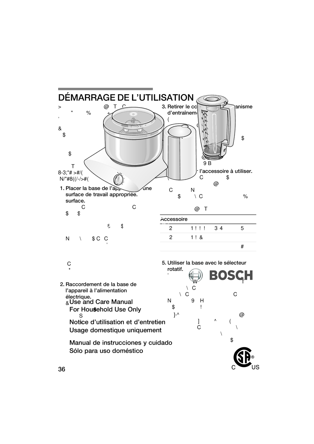 Bosch Appliances MUM6N11UC, MUM6N10UC manual Pages 