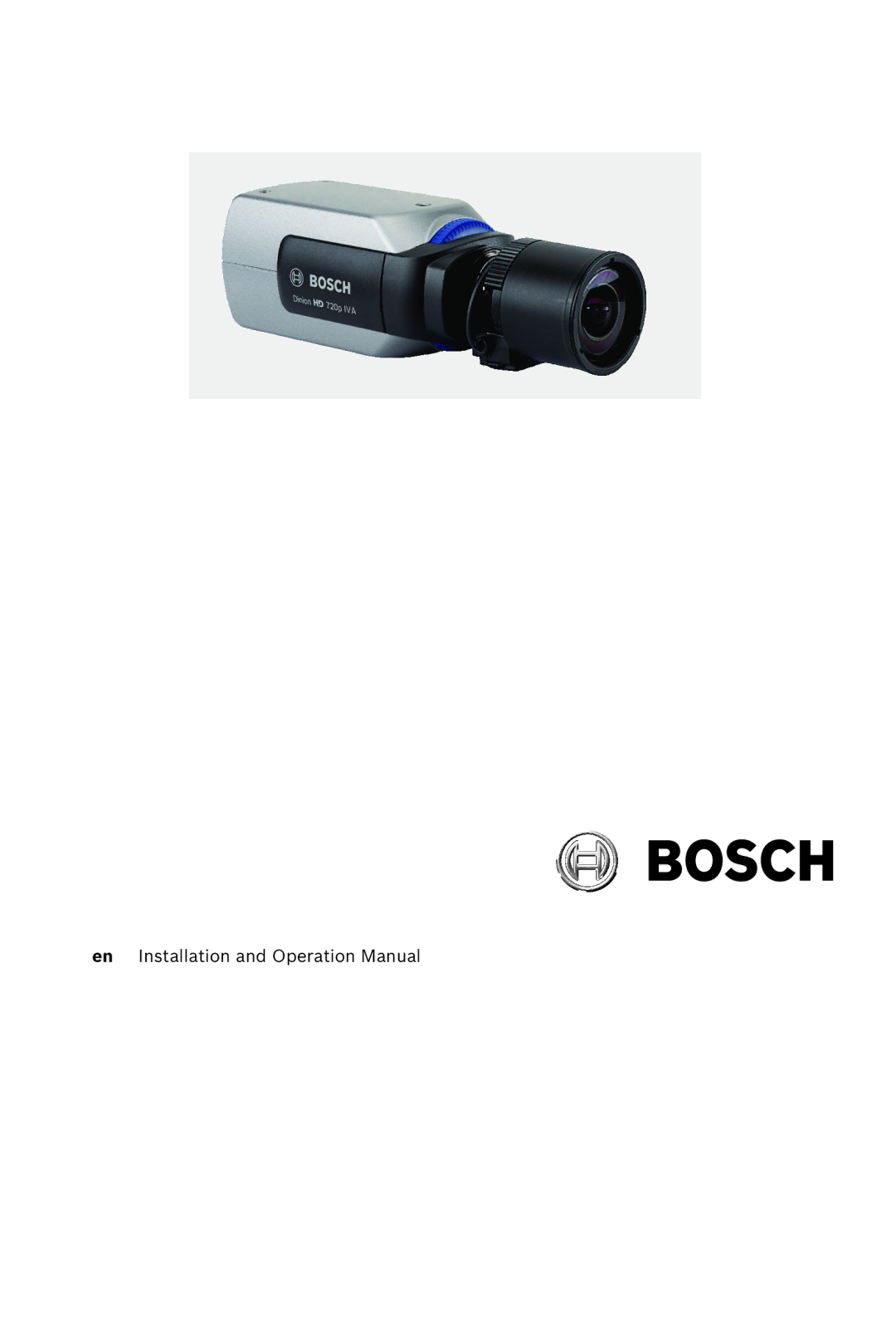 Bosch Appliances NBN-921 operation manual 