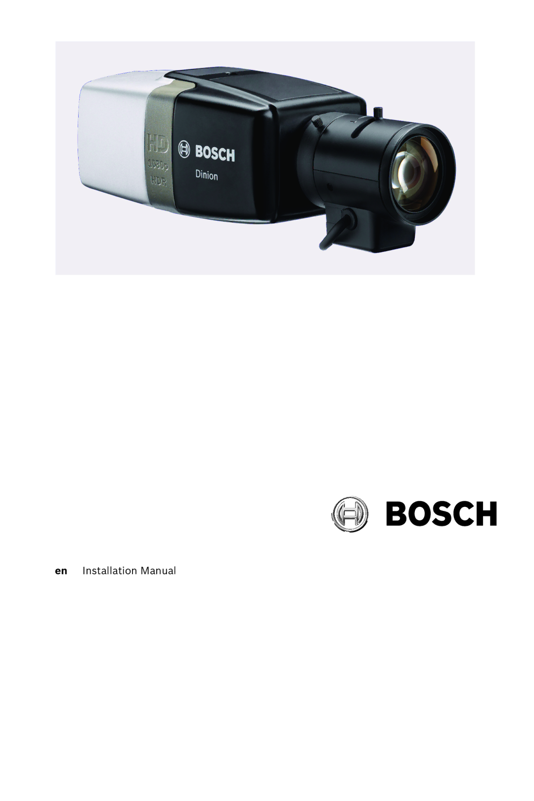 Bosch Appliances nbn-932 installation manual 